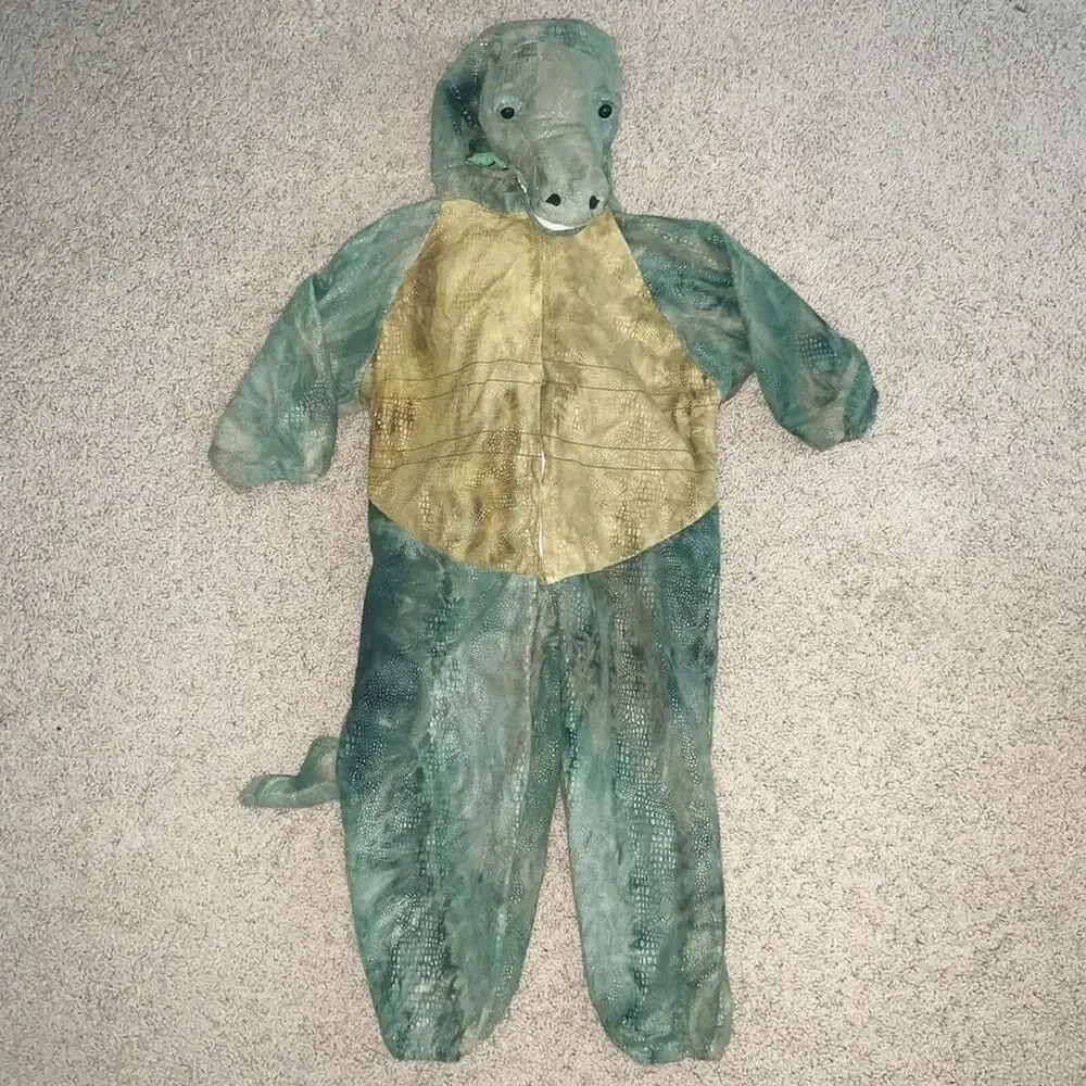 PLUSH Green T-Rex Plush Costume Child Baby SZ 12-18 Months